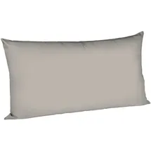 FLEURESSE Uni Interlock Jersey Kissenbezug einzeln 40x80 cm, grau