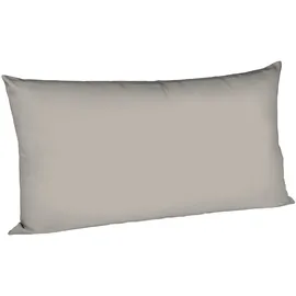 FLEURESSE Uni Interlock Jersey Kissenbezug einzeln 40x80 cm, grau