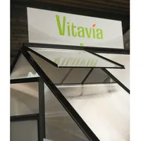 Vitavia Dachfenster für Gewächshaus "Comet" ohne Glas, schwarz, aluminium