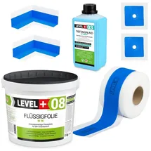 LEVEL PLUS Dichtset für Duschabdichtung Flüssigfolie 8 kg