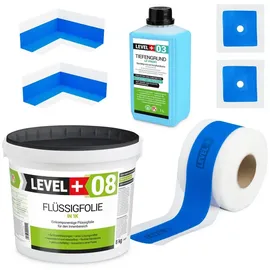 LEVEL PLUS Dichtset für Duschabdichtung Flüssigfolie 8 kg