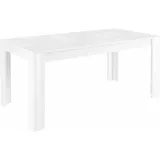 Esstisch INOSIGN "Miro", weiß (weiß hochglanz lack mit siebdruck), B:180cm H:79cm T:90cm, Tische, Esstisch Rechteckiger Esstisch, Breite 180 cm mit oder ohne Ansteckplatten