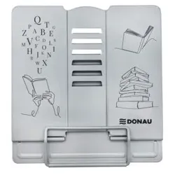 DONAU Leseständer Metall Bücher grau 4120100-07