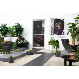 hecht International Fliegengitter Alu Compact 100 x 120 cm Weiß