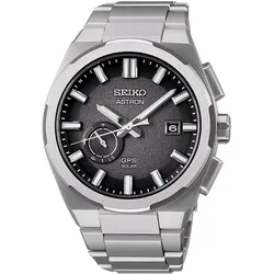 Seiko SSJ025J1 Astron GPS Solar Herrenuhr Titan/Grau