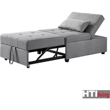 Hti-Living HTI-Living, Sessel, Schlafsessel Magarete Grau