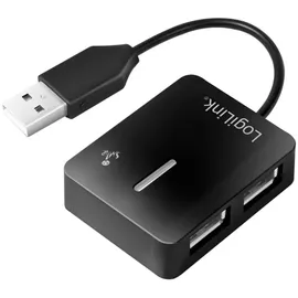 Logilink USB 2.0 Hub 4-Port Smile 4 Port Schwarz