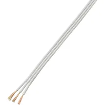 TRU Components 1566989 Litze 3 x 0.75 mm2 Weiß 20 m