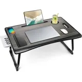 Laptoptisch Klappbar Laptop Betttisch Schwarz 60 x 40 cm