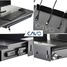 SOTech CAVO Laptop-Schublade – 550 mm schwarz - Schwarz
