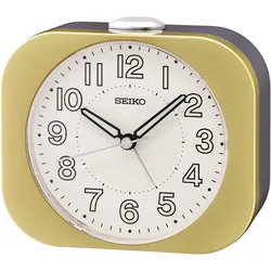 Quarzwecker SEIKO, gold (goldfarben), Wecker, Beleuchtung, Leuchtzeiger, Schlummerfunktion, Piepalarm, Geschenkidee