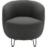 INOSIGN Sessel INOSIGN "Anjuli Lieferzeit nur 2 Wochen", grau, B:72cm H:72cm T:76cm, 100% Polyester, Sessel, Sessel, Runde Form, perfektes Einzelstück, Flausch oder Feinstruktur