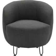INOSIGN Sessel INOSIGN "Anjuli Lieferzeit nur 2 Wochen", grau, B:72cm H:72cm T:76cm, 100% Polyester, Sessel, Sessel, Runde Form, perfektes Einzelstück, Flausch oder Feinstruktur