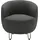 INOSIGN Sessel INOSIGN "Anjuli Lieferzeit nur 2 Wochen", grau, B:72cm H:72cm T:76cm, 100% Polyester, Sessel, Sessel, Runde Form, perfektes Einzelstück, Flausch oder Feinstruktur