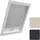 Woltu Thermorollo Dachfenster 48 x 93 cm grau