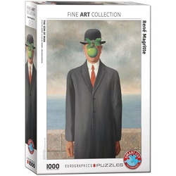 EUROGRAPHICS Puzzle 6000-5478 Der Sohn des Menschen von René Magritte, 1000 Puzzleteile bunt