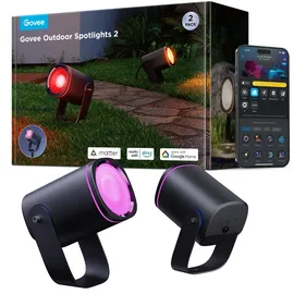 Govee Outdoor Spotlights 2 LED schwarz IP67 700 lm