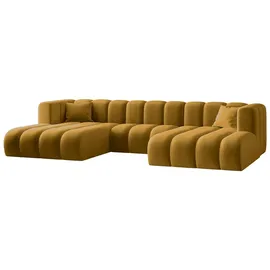kaiser möbel Ecksofa, U-from, Sofa Grand modular stoff Salvador Gelb - Gelb