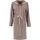 CAWÖ Bademantel mit Kapuze 7049 mocca/rosa S