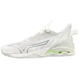 Mizuno Wave Mirage 5 (W) Leichtathletik-Schuh, Weiß/Grün (White Glacial Ridge Patinagreen), 42.5 EU - 42.5 EU