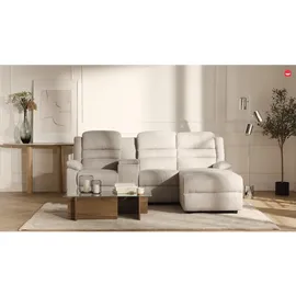 vente-unique Ecksofa Relaxsofa - Ecke Rechts - Stoff - Anthrazit - MACEDONIA