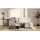 vente-unique Ecksofa Relaxsofa - Ecke Rechts - Stoff - Anthrazit - MACEDONIA