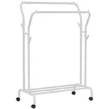 Songmics Rollgarderobe 103,5 x 52,5 x 155,0 cm weiß