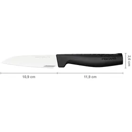 Fiskars Hard Edge Gemüsemesser 22,8 cm Schwarz