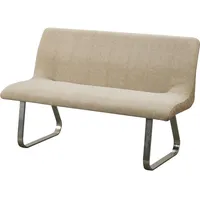Hti-Living HTI-Living, Sitzbank, Bank 3-Sitzer Taupe/Antikbraun Emrys (140 cm)