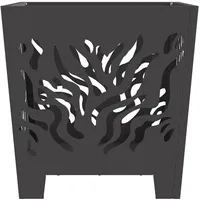 vidaXL Feuerplatz Ø 40 cm Schwarz