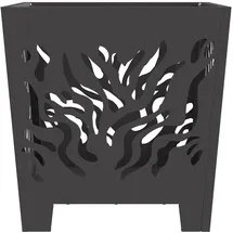 vidaXL Feuerplatz Ø 40 cm Schwarz
