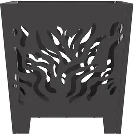vidaXL Feuerplatz Ø 40 cm Schwarz