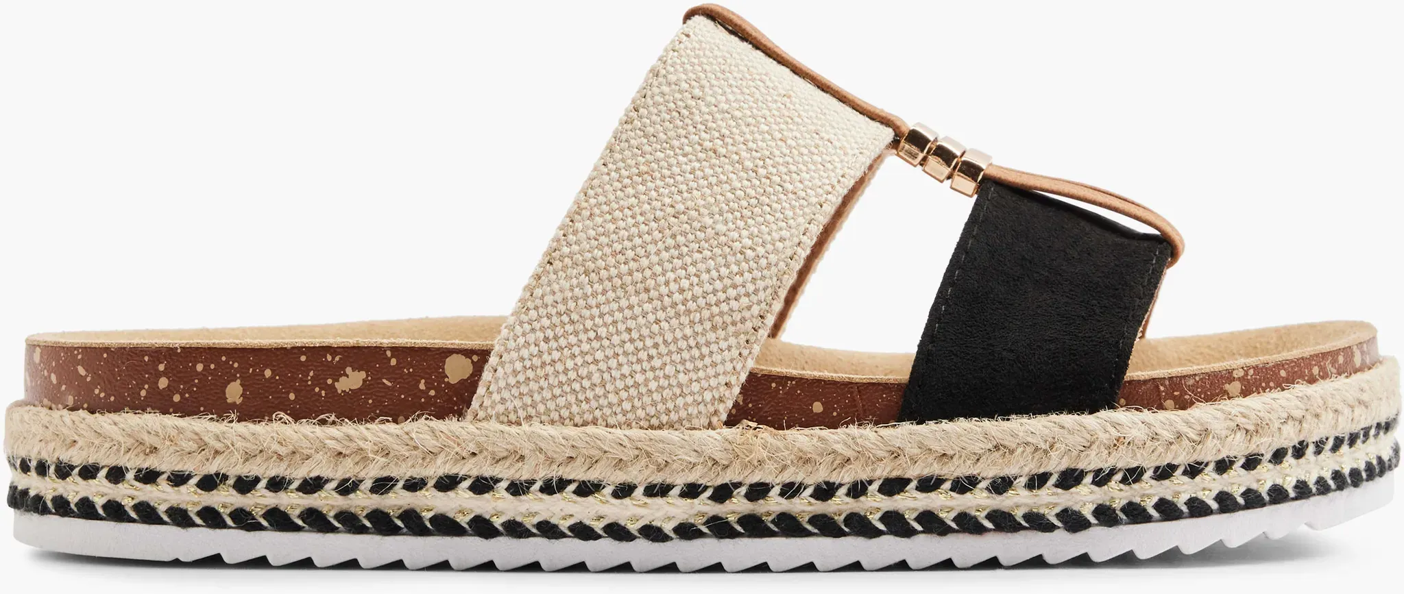 Graceland  Tieffuß Pantolette Beige, Damen, Größe: 39, Material: Jute/Textil - Graceland  Tieffuß Pantolette Beige, Damen, Größe: 39, Material: Jute/Textil - woman - Beige
