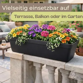 GarPet Blumenkasten 60 x 20 x 20 cm Taupe