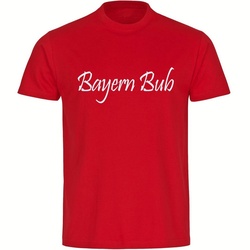 multifanshop T-Shirt Herren Bayern - Bayern Bub - Männer rot S