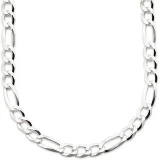 Bruno Banani Kette ohne Anhänger »Schmuck Geschenk Silber 925 Halsschmuck Halskette Figarokette«, silberfarben
