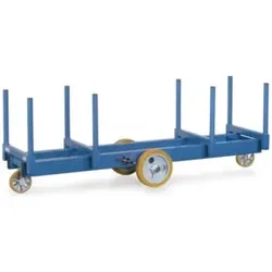fetra Langmaterial-Wagen 2123 - Tragkraft 3000kg Polyurethan-Reifen