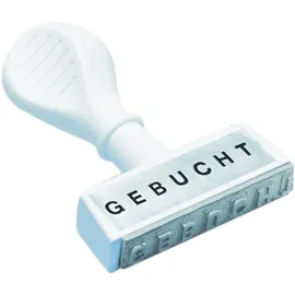 Wedo Textstempel "Gebucht"
