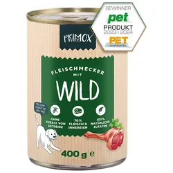 Primox Hunde Nassfutter mit Wild 400g