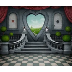 Fototapete PAPERMOON "Fantasie Welt", bunt, B:2,50m L:1,86m, Vlies, Tapeten