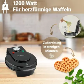 Bomann WA 5018 CB Waffelautomat schwarz