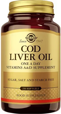 Solgar Levertraan 250 Capsules