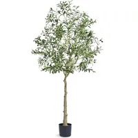 Vevor Olivenbaum Künstlich 81x81x179cm Kunstpflanze PE Künstliche Pflanzen Fake