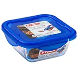 Pyrex Pyrex, Cook & Go, quadratish, 0,8 L, Glas, Blau/transparent, 16,6 x 16,6 x 6,9 cm