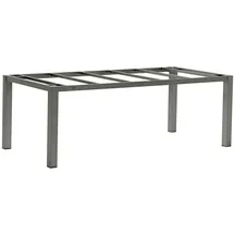 XXXLutz Zebra Gartentischgestell, Grau, Metall, 100x74x210 cm, Gartenmöbel, Gartentische, Gartentische