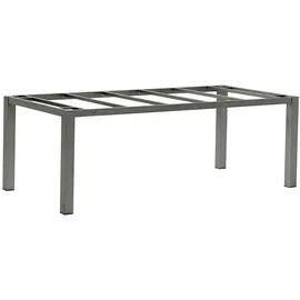 XXXLutz Zebra Gartentischgestell, Grau, Metall, 100x74x210 cm, Gartenmöbel, Gartentische, Gartentische