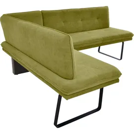 K+W Komfort & Wohnen Eckbank 157 x 87 x 207 cm olive