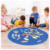 beleduc Kinderteppich Spielteppich XXL Candy, Lustiges Gesellschaftsspiel für Kinder