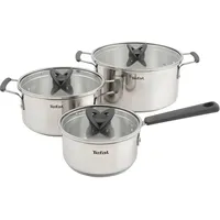 Kochtopfset Tefal Opti ́Space Edelstahlfarben, 6-teilig