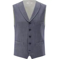 CARL GROSS Herren Weste blau meliert, blau, NOS